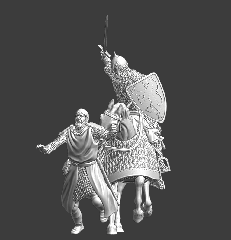 Prince of Kyiv hunting down a fleeing knight